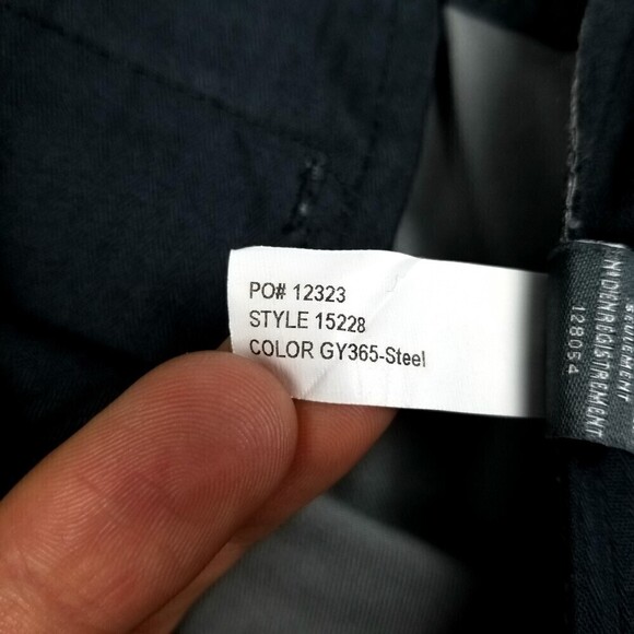 BONOBOS Stretch Washed Straight Leg Chino Dress Pant Trouser Men 35 x 32 Gray - Picture 6 of 7